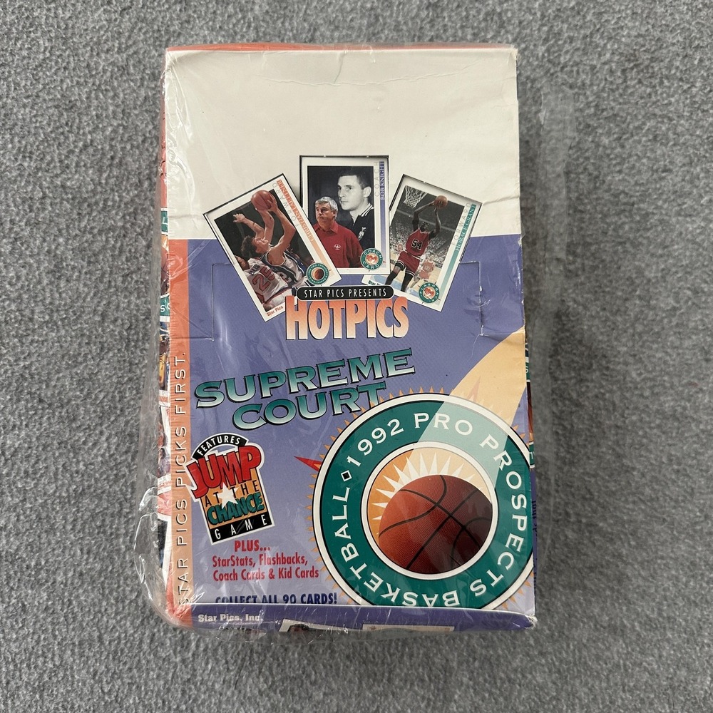 1992 Star Pics Basketball Supreme Court Box Sealed Shaq Rookie‎ Prospects Rip